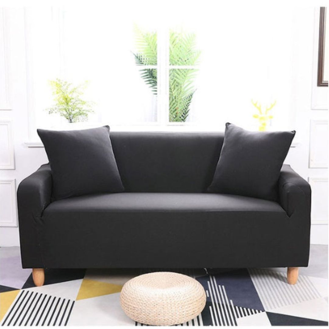 Capa De Sofá EleganceFit Casa e Cozinha - 27 A minha loja Preto 1 Lugar 90 a 140cm