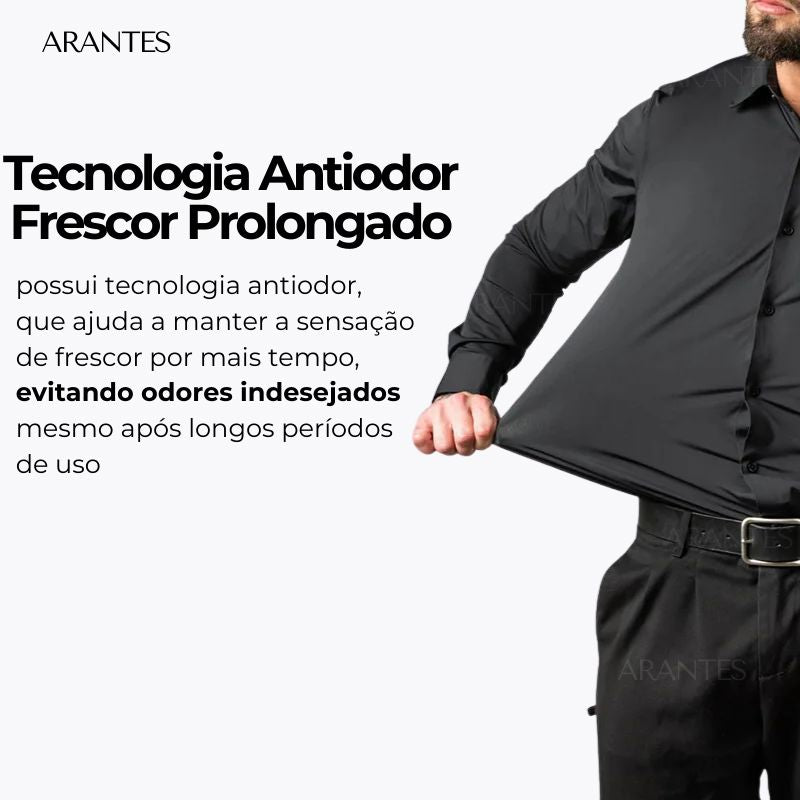 Compre 1 Leve 2 | Camisa Social Ultra Confort Anti amassados + Relogio de Brinde 131 A minha loja