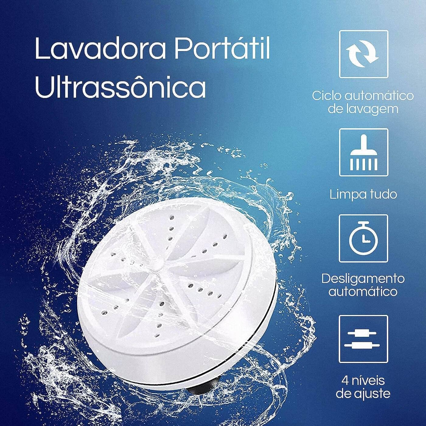 Máquina de Lavar Louças e Roupas Portátil USB LavaMax® Casa e Cozinha - 23 A minha loja
