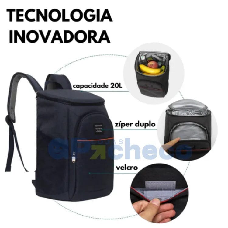 Mochila COOLER AquaGuard 20L Camping e trilha - 002 A minha loja