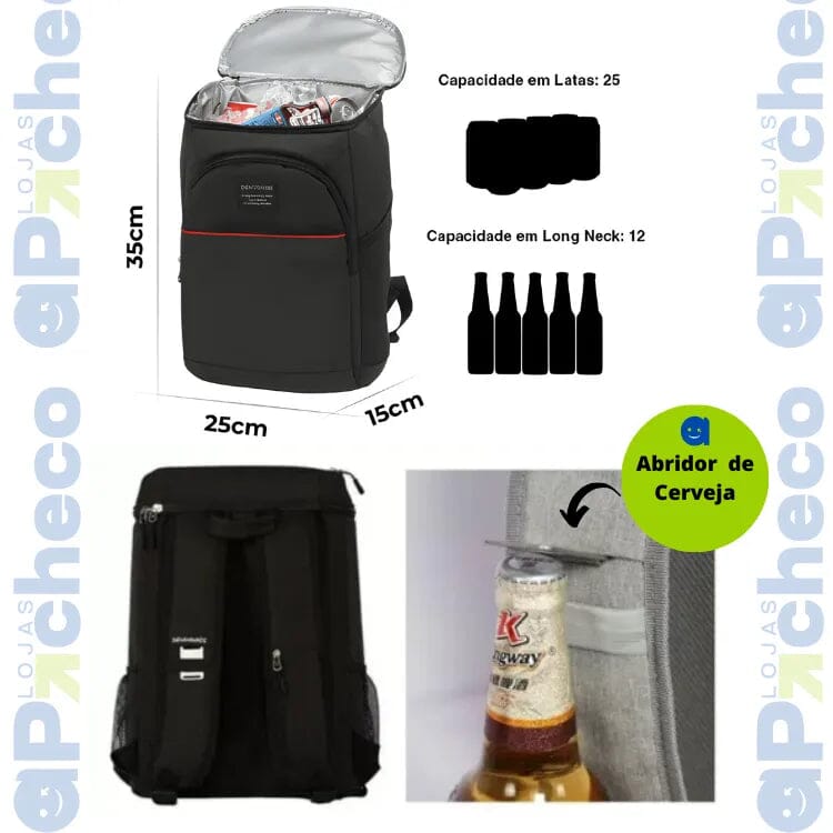 Mochila COOLER AquaGuard 20L Camping e trilha - 002 A minha loja