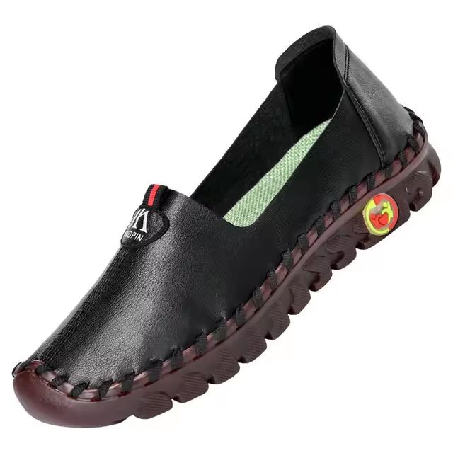 Sapatilha Delicatta Ortopédica - Em Couro FEMININO - CALÇADOS - SAPATILHA 1 Dm Stores Preto 33