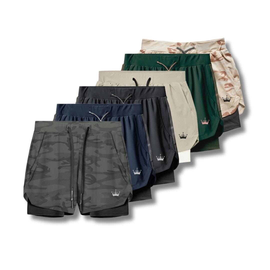 Short Masculino de Compressão DryFit™ Short de Compressão Dryfit A minha loja Militar Cinza P