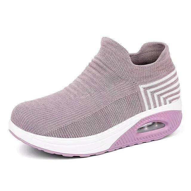 Tênis Feminino Flyknit Tênis 07 Lojas Quinho Lilás 34