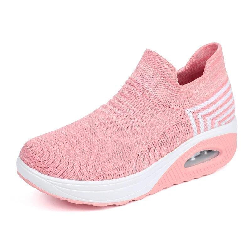 Tênis Feminino Flyknit Tênis 07 Lojas Quinho Rosa 34
