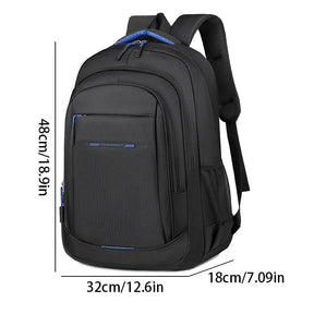 Mochila de Viagem Resistente para Notebook com Compartimento Acolchoado, Impermeável e Múltiplos Bolsos