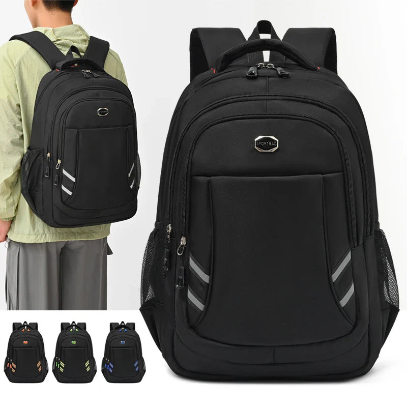 Mochila Unissex Leve para Viagem e Negócios com Alças Ajustáveis e Múltiplos Compartimentos para Uso Diário