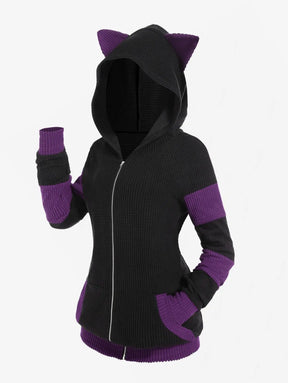 Casaco Feminino Para Inverno Capuz com Orelhinhas - (Promoção de Inverno 2026)