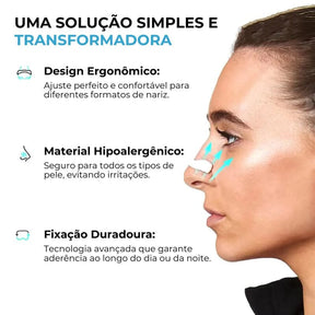 Air Mag : Dilatador Nasal Magnético UNISSEX - SAUDE - ADESIVO NASAL 1 Dm Stores 