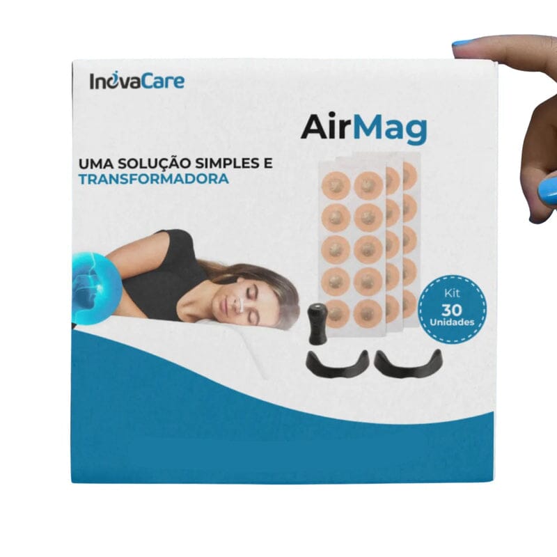 Air Mag : Dilatador Nasal Magnético UNISSEX - SAUDE - ADESIVO NASAL 1 Dm Stores 30 