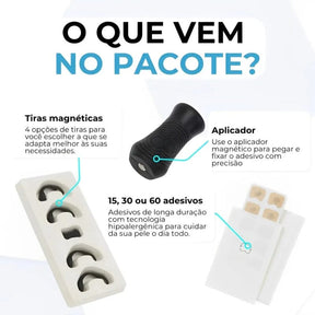 Air Mag : Dilatador Nasal Magnético UNISSEX - SAUDE - ADESIVO NASAL 1 Dm Stores 