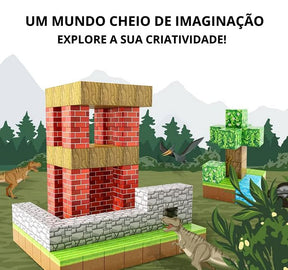 Blocos de Construção Magnética Minecraft MASCULINO - INFANTIL - BLOCOS MINECRAFT 1 Dm Stores 