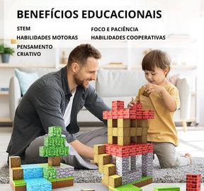 Blocos de Construção Magnética Minecraft MASCULINO - INFANTIL - BLOCOS MINECRAFT 1 Dm Stores 