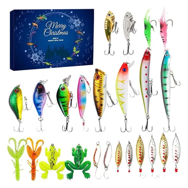 Caixa Com 24 Isca Artificial Natal MASCULINO - PESCA - ISCA NATAL 1 Dm Stores 