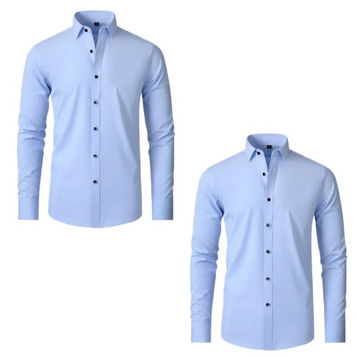 Camisa Social Ultra Tech - Compre 1 Leve 2 MASCULINO - VESTUÁRIO - CAMISA ULTRA TECH Dm Stores Azul Claro Azul Claro P