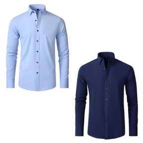 Camisa Social Ultra Tech - Compre 1 Leve 2 MASCULINO - VESTUÁRIO - CAMISA ULTRA TECH Dm Stores Azul Claro Azul Marinho P