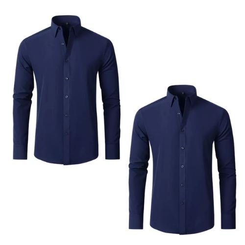 Camisa Social Ultra Tech - Compre 1 Leve 2 MASCULINO - VESTUÁRIO - CAMISA ULTRA TECH Dm Stores Azul Marinho Azul Marinho P