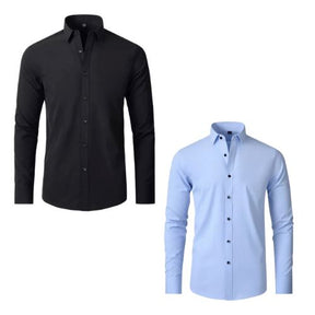 Camisa Social Ultra Tech - Compre 1 Leve 2 MASCULINO - VESTUÁRIO - CAMISA ULTRA TECH Dm Stores Preto Azul Claro P