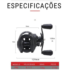 Carretilha Tamba Pro [ Compre 1 Leve 2] UNISSEX - PESCA - CARRETILHA 3 Dm Stores 