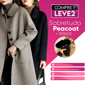 Casaco Peacot Feito em Lã + Brinde Par de Luvas [ Compre 1 Leve 2] FEMININO - ROUPAS - CASACO 1 Dm Stores 