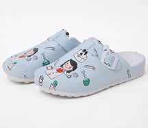 Chinelo Ortopédico Antiderrapante Impermeável | DryComfort Calçados (Chinelo Ortopédico 3) Dm Stores 36 Azul estampa Enfermeira 