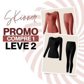 Conjunto de Roupa Térmica Feminina Sem Costuras Skinner [Compre 1 Leve 2] FEMININO - ROUPAS - CONJUNTO ROUPA TERMICA 1 Dm Stores 