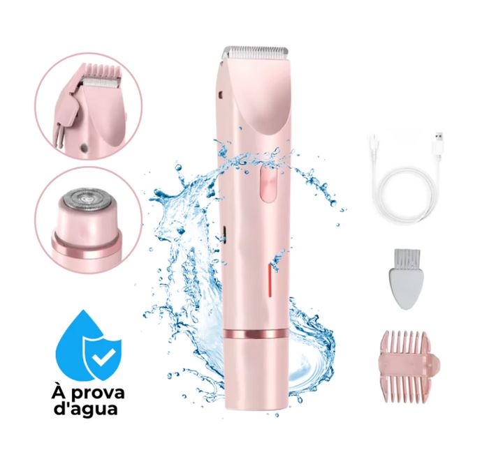 Depilador 2 em 1 (corporal e facial) à Prova D’Água FEMININO - SAUDE - DEPILADOR 1 Dm Stores 