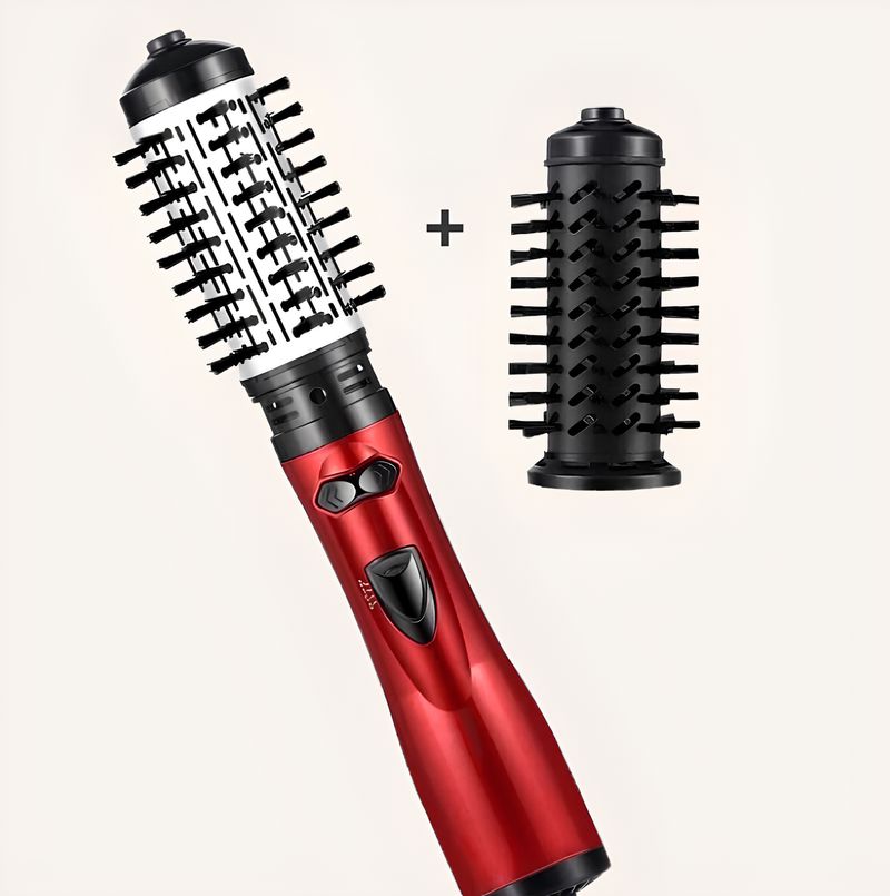 Escova Elétrica DuoStyle Pro – Seca, Alisa e Modela com Resultado Profissional FEMININO - SAUDE E BELEZA - ESCOVA 2 EM 1 Dm Stores Vermelho 110V 