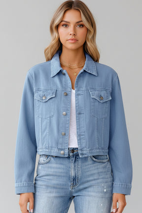 Jaqueta Jeans Feminina em Cores Vibrantes – Versatilidade e Estilo para Todas as Estações