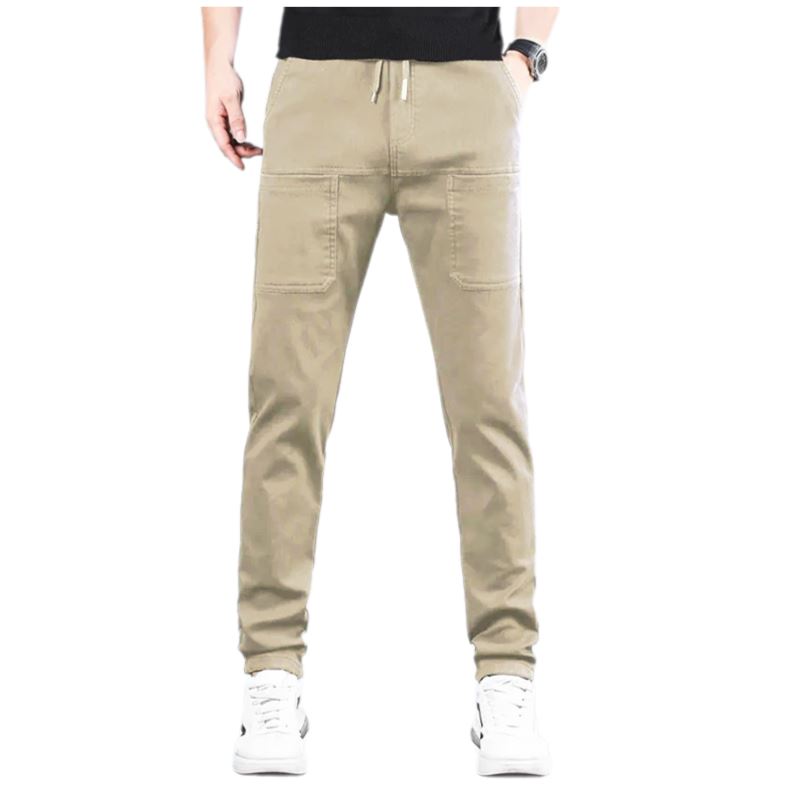 Kit 2 Calça Cargo Slim Italian - A nº 1 em Conforto MASCULINO - ROUPAS - CALÇA 10 Dm Stores Bege Cinza 36