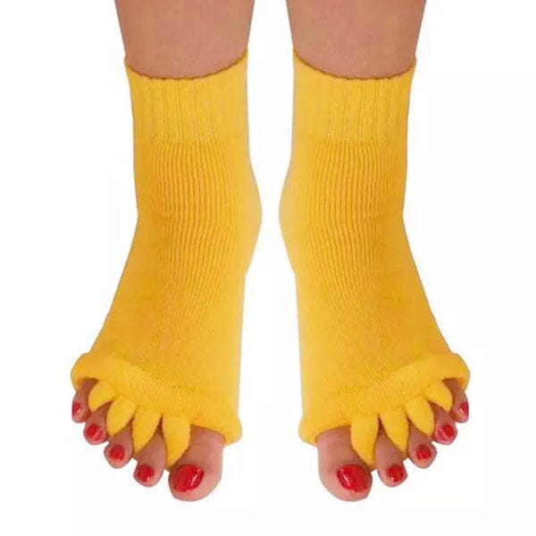 Meia Ortopédica para Alivio de Dores FEMININO - CALÇADOS - MEIA ORTOPEDICA 1 Dm Stores Amarelo 1 Par 