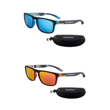 Óculos Shimano Polarizado Uv 400 [Compre 1 Leve 2] UNISSEX - ACESSORIOS - OCULOS 4 Dm Stores Azul + Laranja 