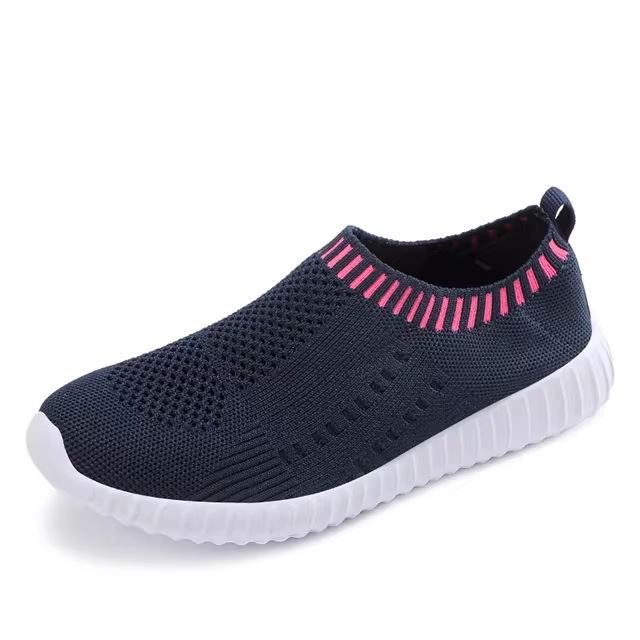 Sapatilha de Tricô Feminina Slip-On FEMININO - CALÇADOS - SAPATILHA 4 Dm Stores 35 Azul Marinho 