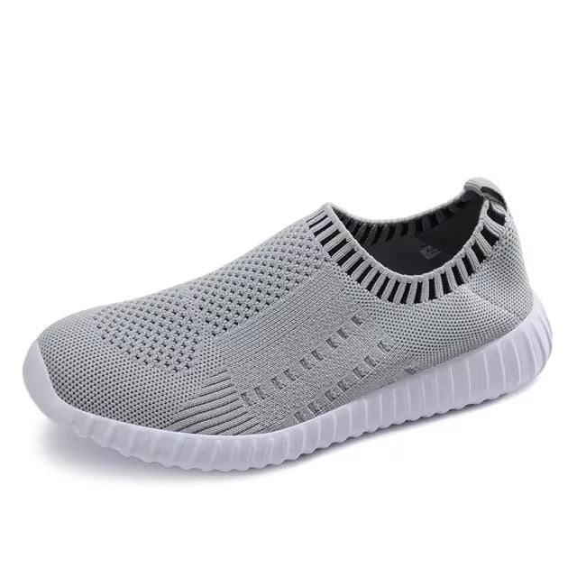 Sapatilha de Tricô Feminina Slip-On FEMININO - CALÇADOS - SAPATILHA 4 Dm Stores 35 Cinza 