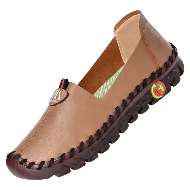 Sapatilha Delicatta Ortopédica - Em Couro FEMININO - CALÇADOS - SAPATILHA 1 Dm Stores Marrom 33 