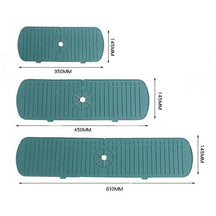 Tapete Absorvente para Torneira de Cozinha - Protege a Bancada da Pia com Microfibras de Silicone UNISSEX - COZINHA - TAPETE TORNEIRA 1 Dm Stores Verde 35CM 