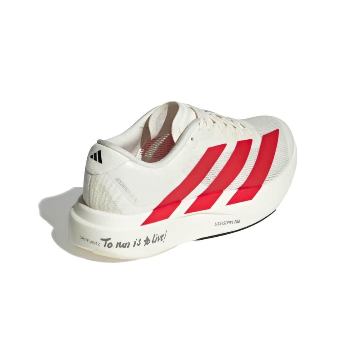 Tênis Adidas Adizero Evo SL White Red - JS1182 Tênis Adidas Adizero Evo SL White Red - JS1182 Dm Stores 