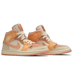 Tênis Air Jordan 1 Mid 'Apricot' Tênis Air Jordan 1 Mid 'Apricot' Dm Stores 
