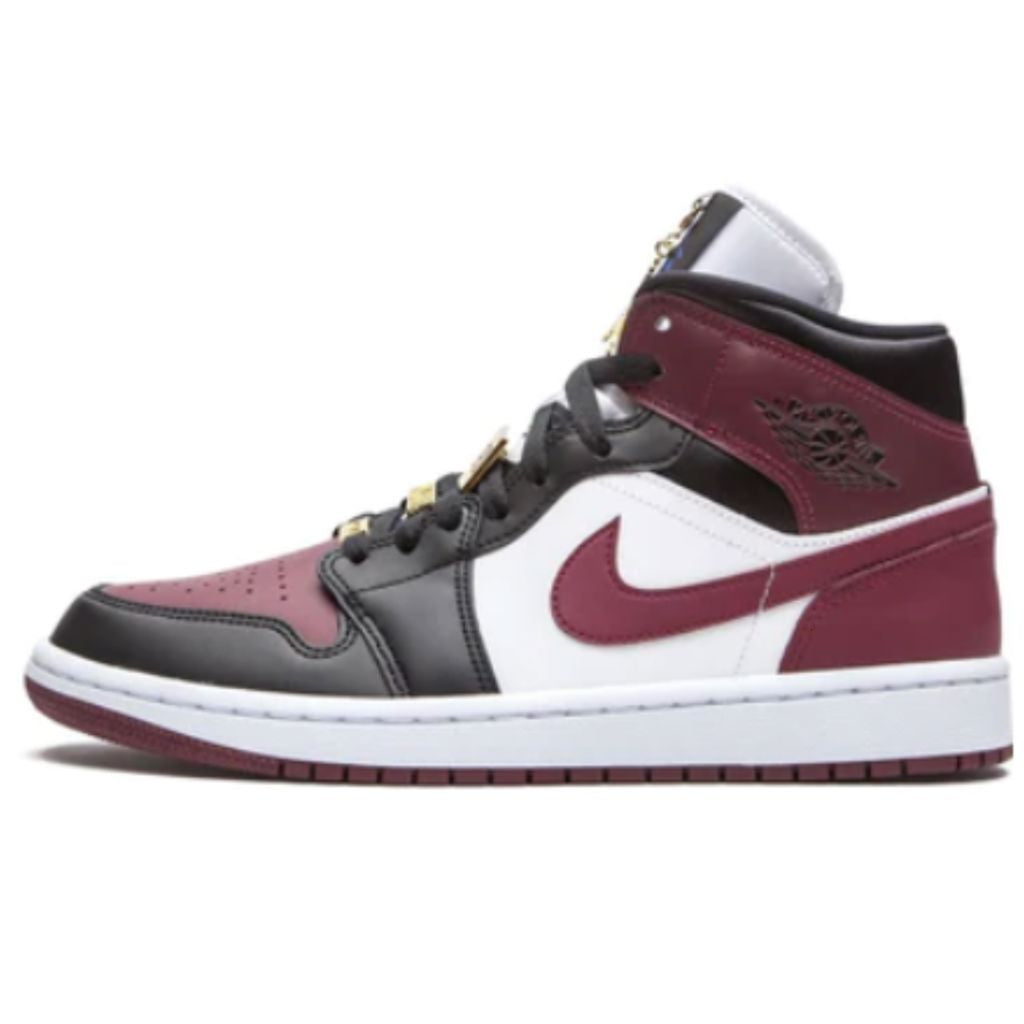 Tênis Air Jordan 1 Mid Dark Beetroot Tênis Air Jordan 1 Mid Dark Beetroot Dm Stores 34 
