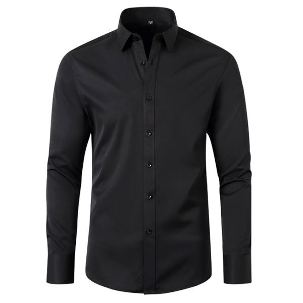 Camisa Flexível Ultra Comfort Roupas (Camisa Masculina 2) Dm Stores P Preto 